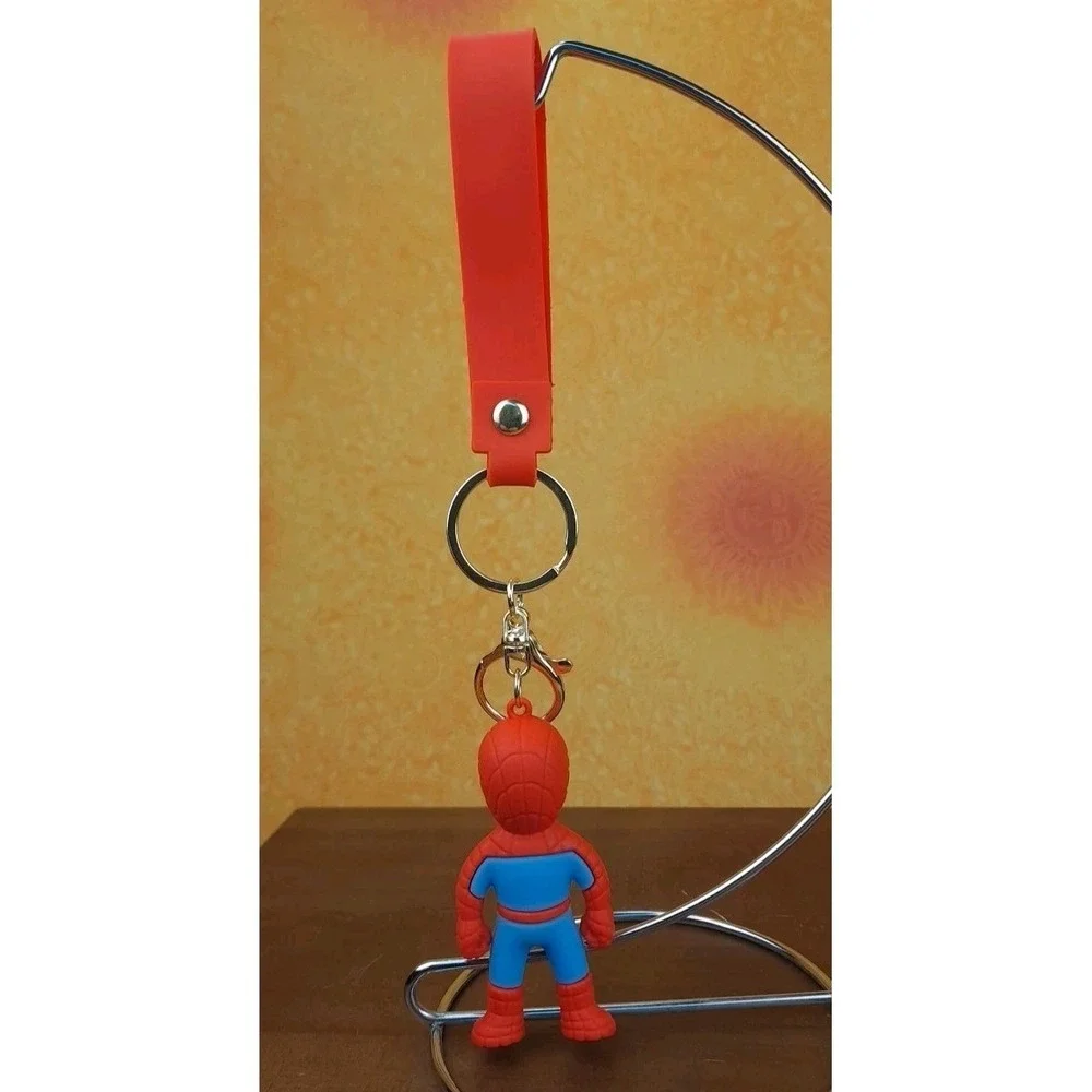 Avengers Marvel Spiderman 3D PVC Keychain Backpack Clip New 8